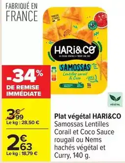 Hari & co - plat végétal