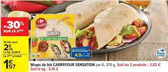 Carrefour Carrefour - wraps de blé offre