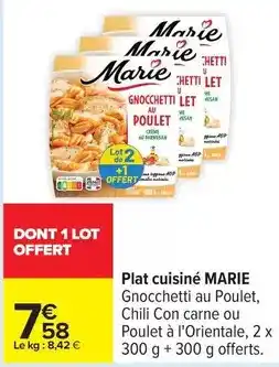Carrefour Marie - plat cuisiné offre