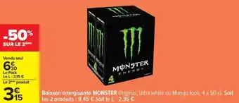 Carrefour Monster - boisson énergisante offre
