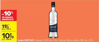 Carrefour Eristoff - vodka original offre