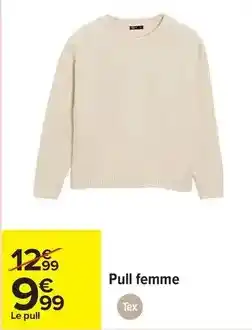 Carrefour Tex - pull femme offre