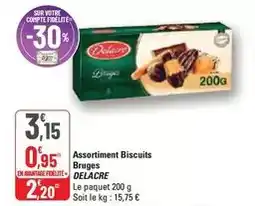 G20 Delacre - assortiment biscuits bruges offre