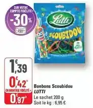 G20 Lutti - bonbons scoubidou offre