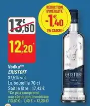 G20 Eristoff - vodka offre