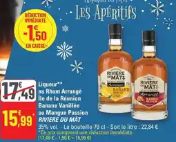 G20 Liqueur a rhium arrangé île de la réunion banane vanillee ou mangue passion offre