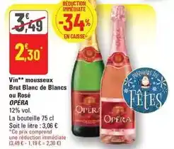 G20 Brut - vin mousseux blanc de blancs ou rosé offre