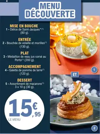 E.Leclerc Menu découverte offre