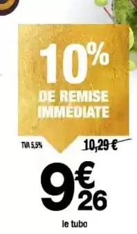 Promocash Le tubo offre