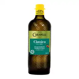Carrefour Carapelli huile d'olive classico bio offre