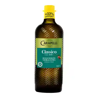 Carrefour Carapelli huile d'olive classico bio offre