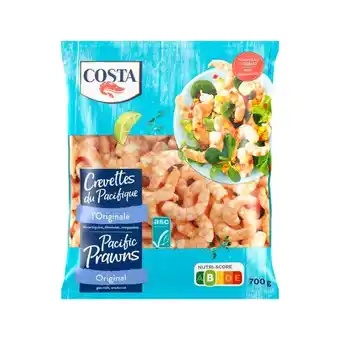 Carrefour Costa crevettes cuites décortiquées surgelées asc offre