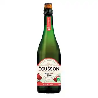 Carrefour Écusson cidre bio offre