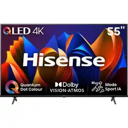 Carrefour Hisense téléviseur qled 4k* - 139 cm offre