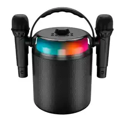 Carrefour Koolstar enceinte karaoké sans fil deux micros offre