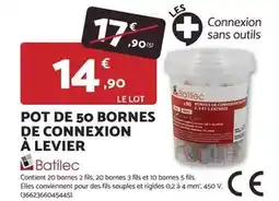 Bricomarché Pot de 50 bornes de connexion à levier offre