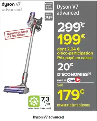 Carrefour Dyson - v7 advanced offre