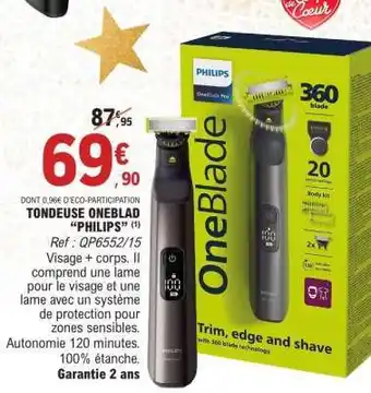 E.Leclerc TONDEUSE ONEBLAD “PHILIPS” offre