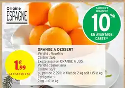 Intermarché Express Orange a dessert offre