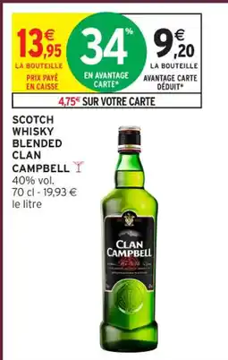 Intermarché Express CLAN CAMPBELL Scotch whisky blended offre