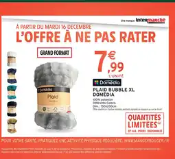 Intermarché Express DOMÉDIA Plaid bubble xl offre