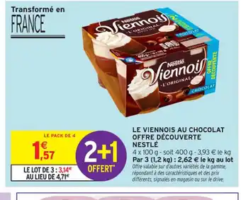 Intermarché Express Le viennois au chocolat offre découverte nestlé offre