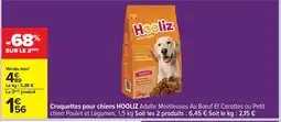 Carrefour HOOLIZ Croquettes pour chiens offre