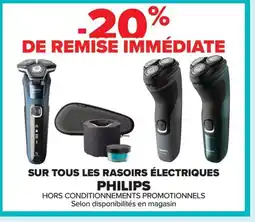Carrefour PHILIPS Sur tous les rasoirs électriques offre