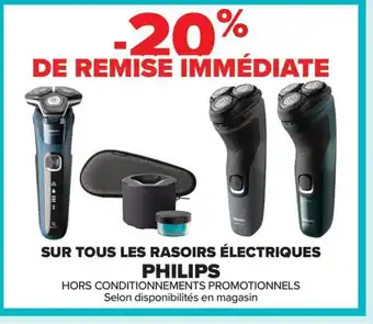 Carrefour PHILIPS Sur tous les rasoirs électriques offre