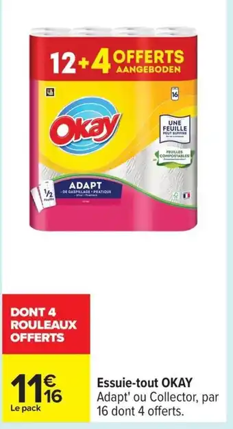 Carrefour OKAY Essuie-tout offre