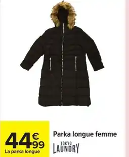 Carrefour TOKYO LAUNDRY Parka longue femme offre
