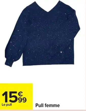 Carrefour Pull femme offre