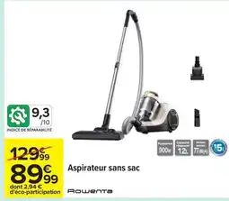 Carrefour ROWENTA Aspirateur sans sac offre