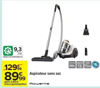 Carrefour ROWENTA Aspirateur sans sac offre
