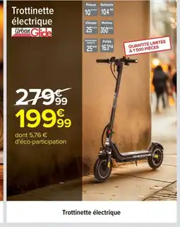 Carrefour URBAN GLID Trottinette électrique offre