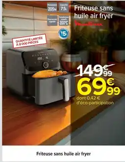 Carrefour Friteuse sans huile air fryer offre