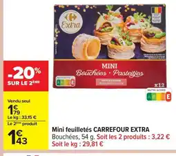 Carrefour CARREFOUR EXTRA Mini feuilletés offre