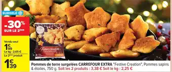 Carrefour CARREFOUR EXTRA Pommes de terre surgelées offre