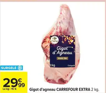 Carrefour CARREFOUR EXTRA Gigot d'agneau offre