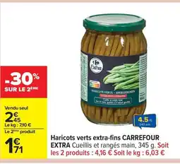 Carrefour CARREFOUR EXTRA Haricots verts extra-fins offre