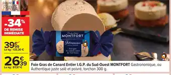 Carrefour DELPEYRAT Foie gras de canard entier du Sud-Ouest offre