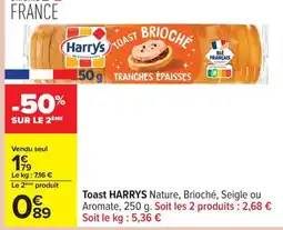 Carrefour HARRYS Toast offre