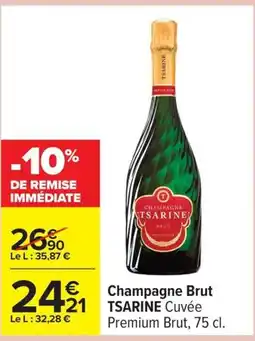 Carrefour TSARINE Champagne Brut offre