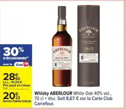 Carrefour ABERLOUR Whisky offre