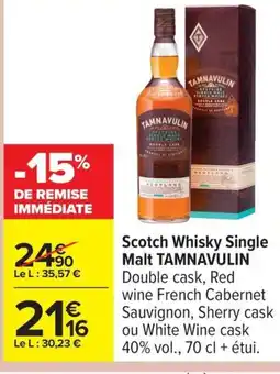 Carrefour TAMNAVULIN Scotch Whisky Single Malt offre
