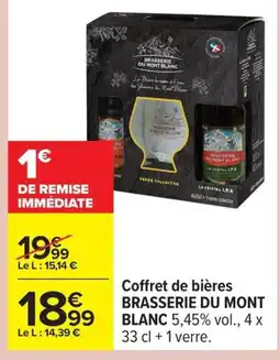 Carrefour BRASSERIE DU MONT BLAN Coffret de bières offre
