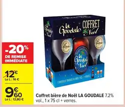 Carrefour LA GOUDALE Coffret bière de Noël offre