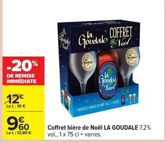Carrefour LA GOUDALE Coffret bière de Noël offre