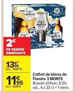 Carrefour 3 MONTS Coffret de bières de Flandre offre