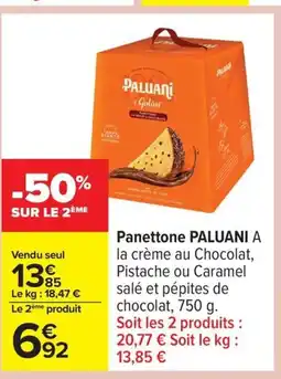 Carrefour PALUANI Panettone offre